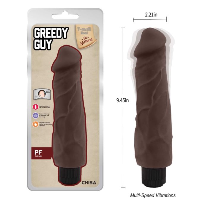 Greedy Guy – Vibrador Realista Morocho Multi-Speed 19cm x 5cm