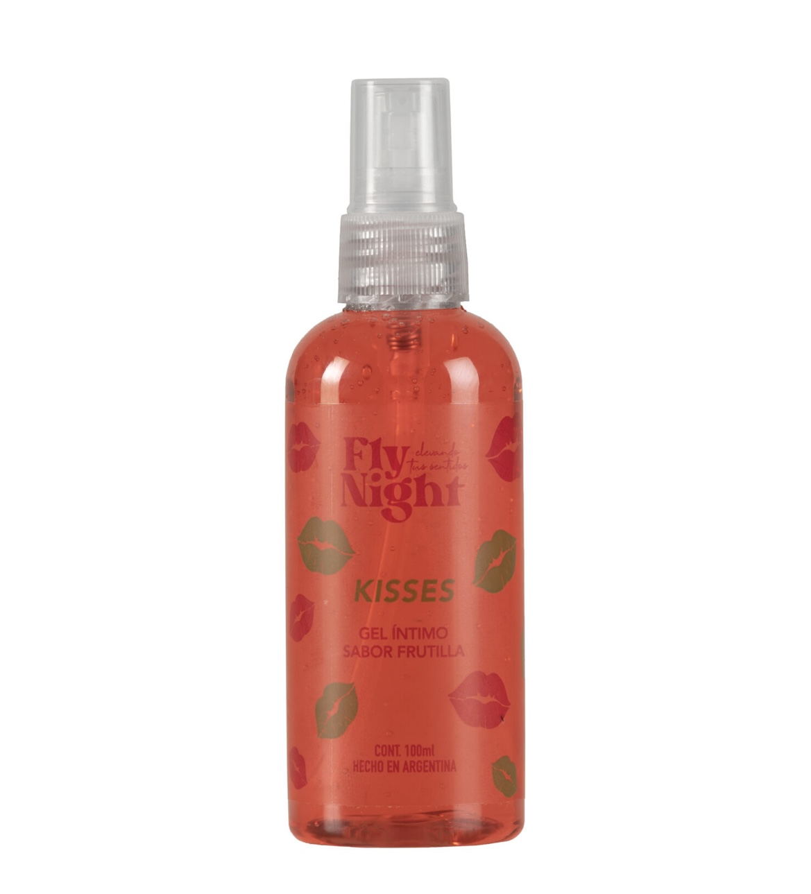 Fly Night - Lubricante Comestible Kisses Strawberry - Base acuosa 100ml