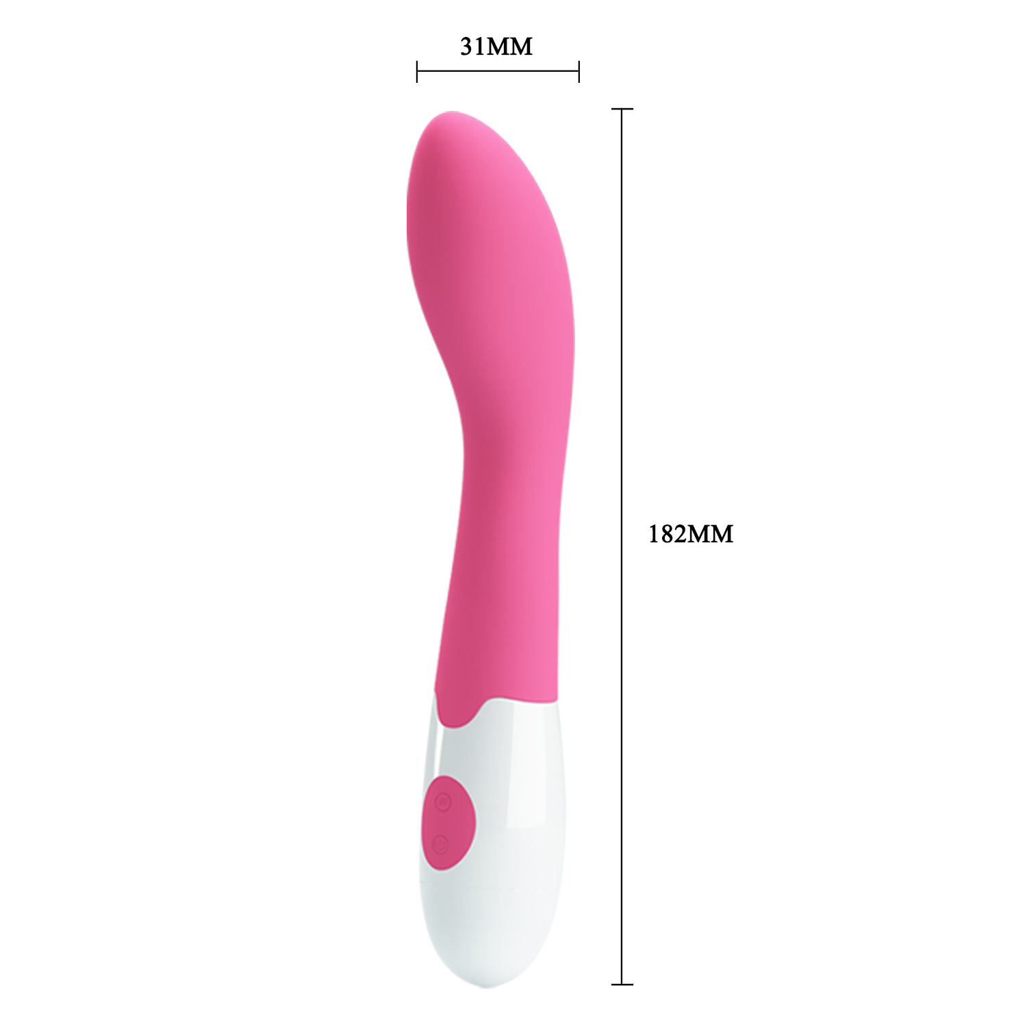 Pretty Love Bishop – Vibrador Curvo de Silicona