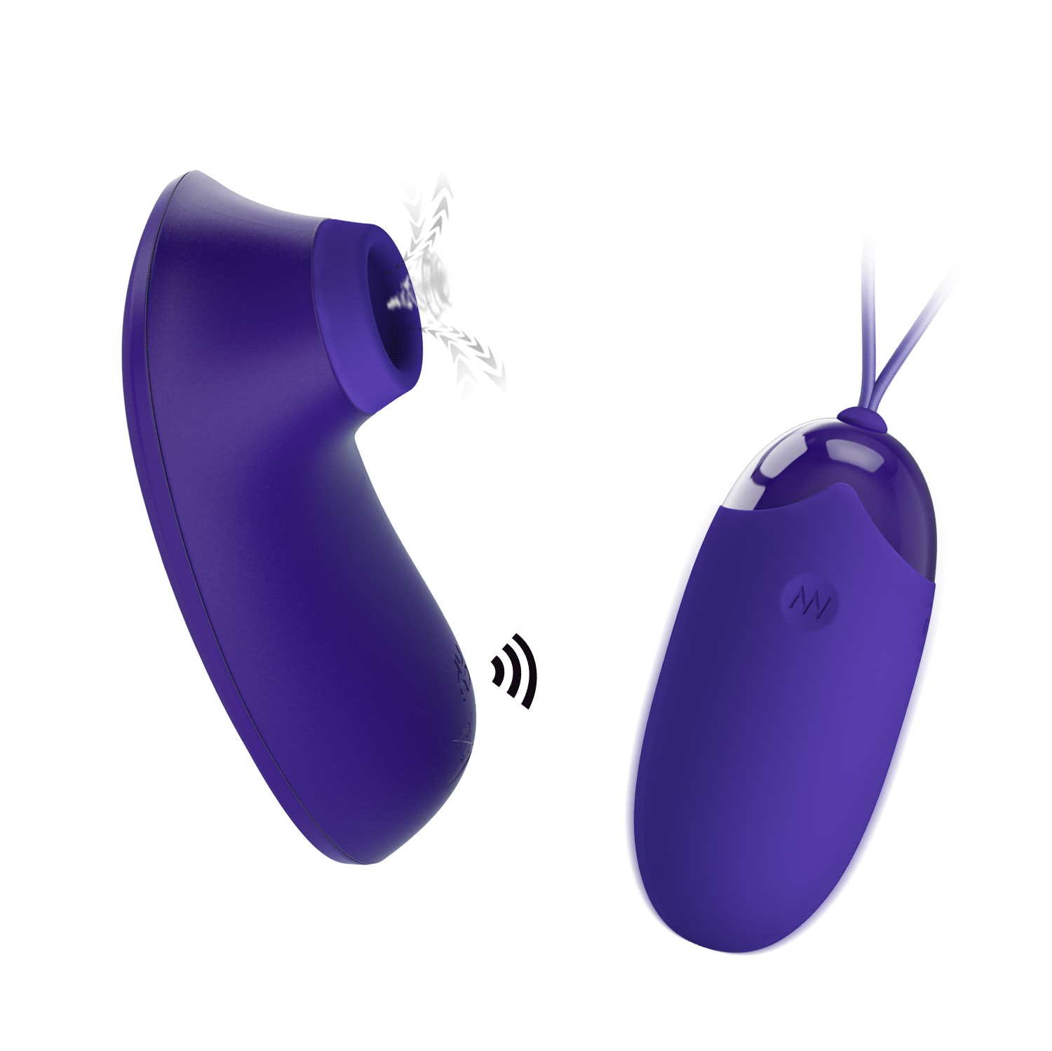 Orthus - Huevito vibrador + succionador USB
