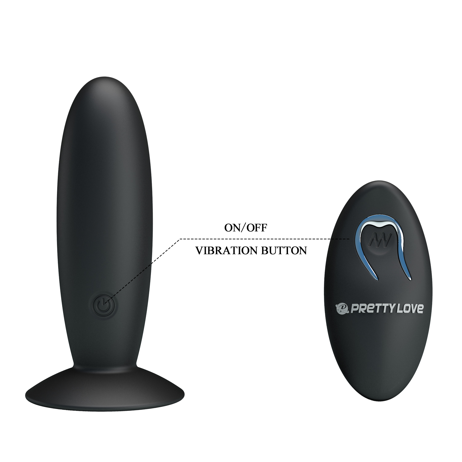 PRETTY LOVE Vibro anal con control inalámbrico - USB