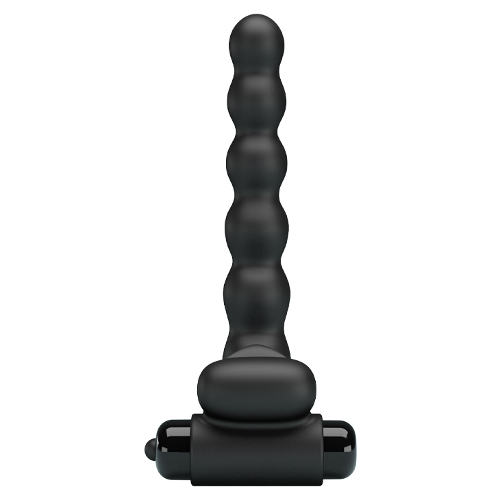 PRETTY LOVE Hercules anillo con vibrador para doble penetración - PILAS