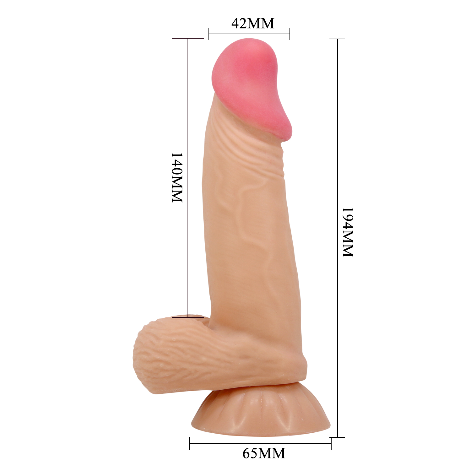 Dildo pellizcable 14 x 4 (BW-008108NRG)