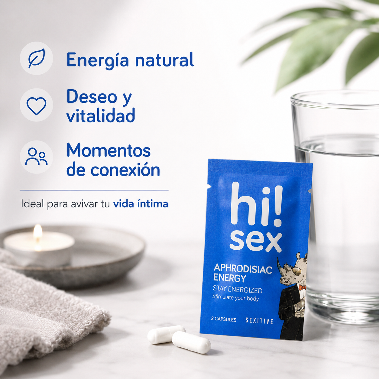 Hi! Sex - Aphrodisiac Energy - Orientada a energía física, estimulación y rendimiento ⚡🔥💙🔥