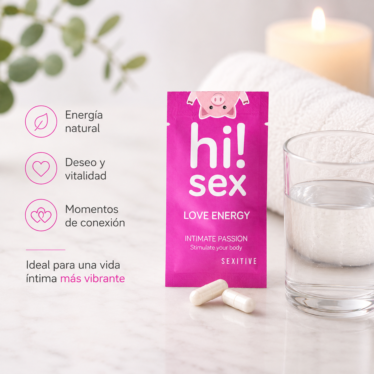 Hi! Sex - Aphrodisiac Energy - Orientada a deseo, vitalidad íntima y bienestar sexual/emocional 💗✨