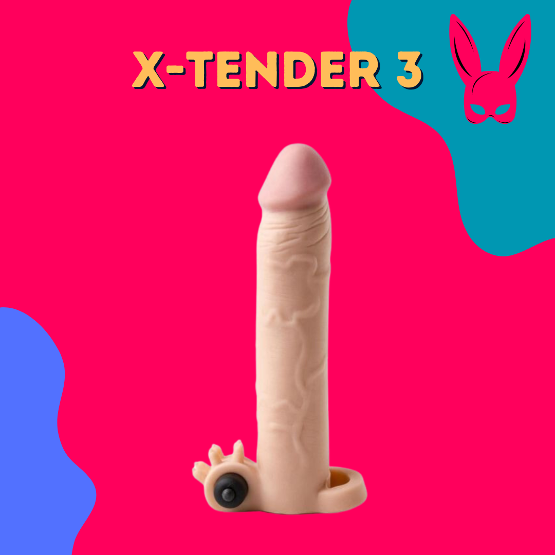 X-tender 3 con estimulación de clitoris (19 x 6.5)