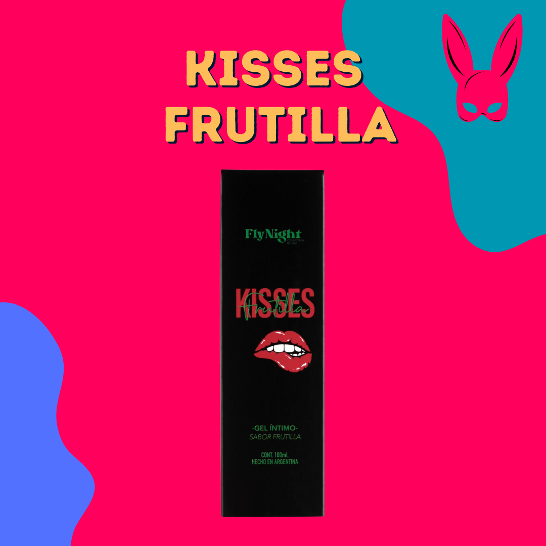 Fly Night - Lubricante Comestible Kisses Strawberry - Base acuosa 100ml