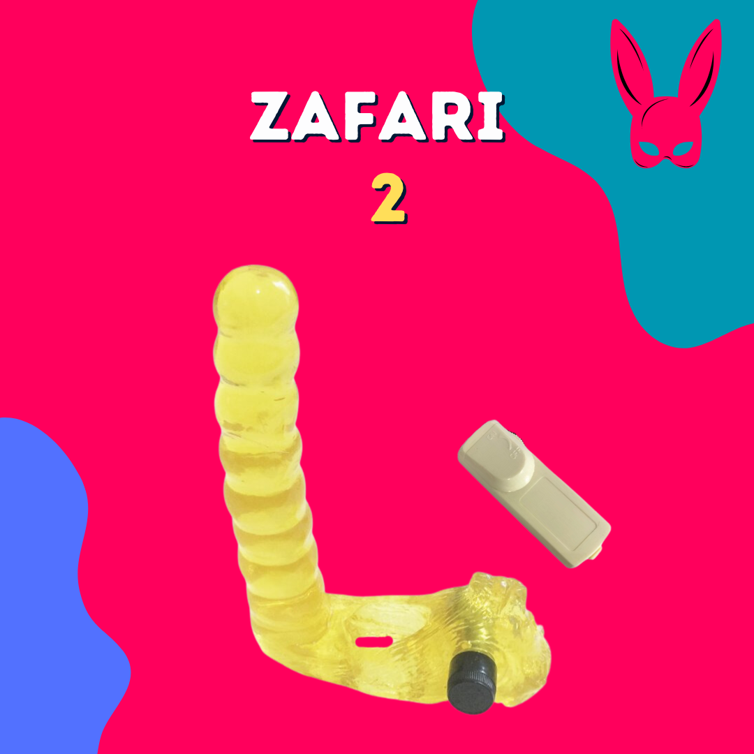 Zafari con estimulador de clítoris y control (20-116-55)