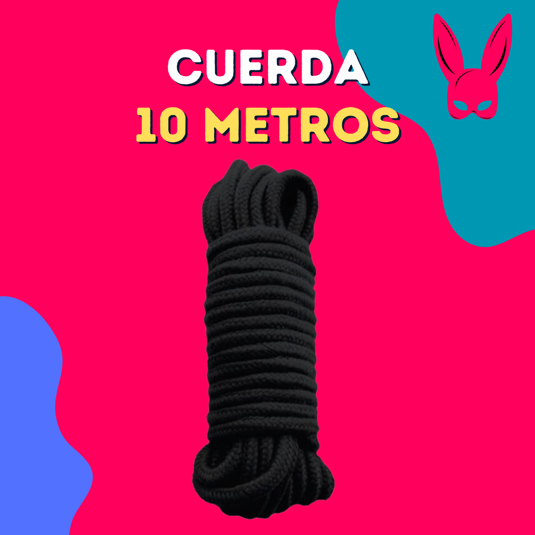 Cuerda de algodón 10m NEGRA
