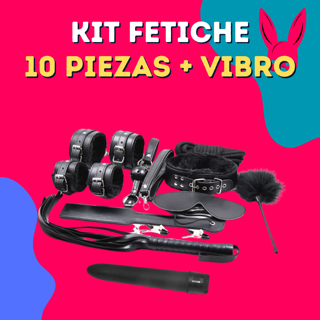 Kit fetiche 10 piezas + Vibro