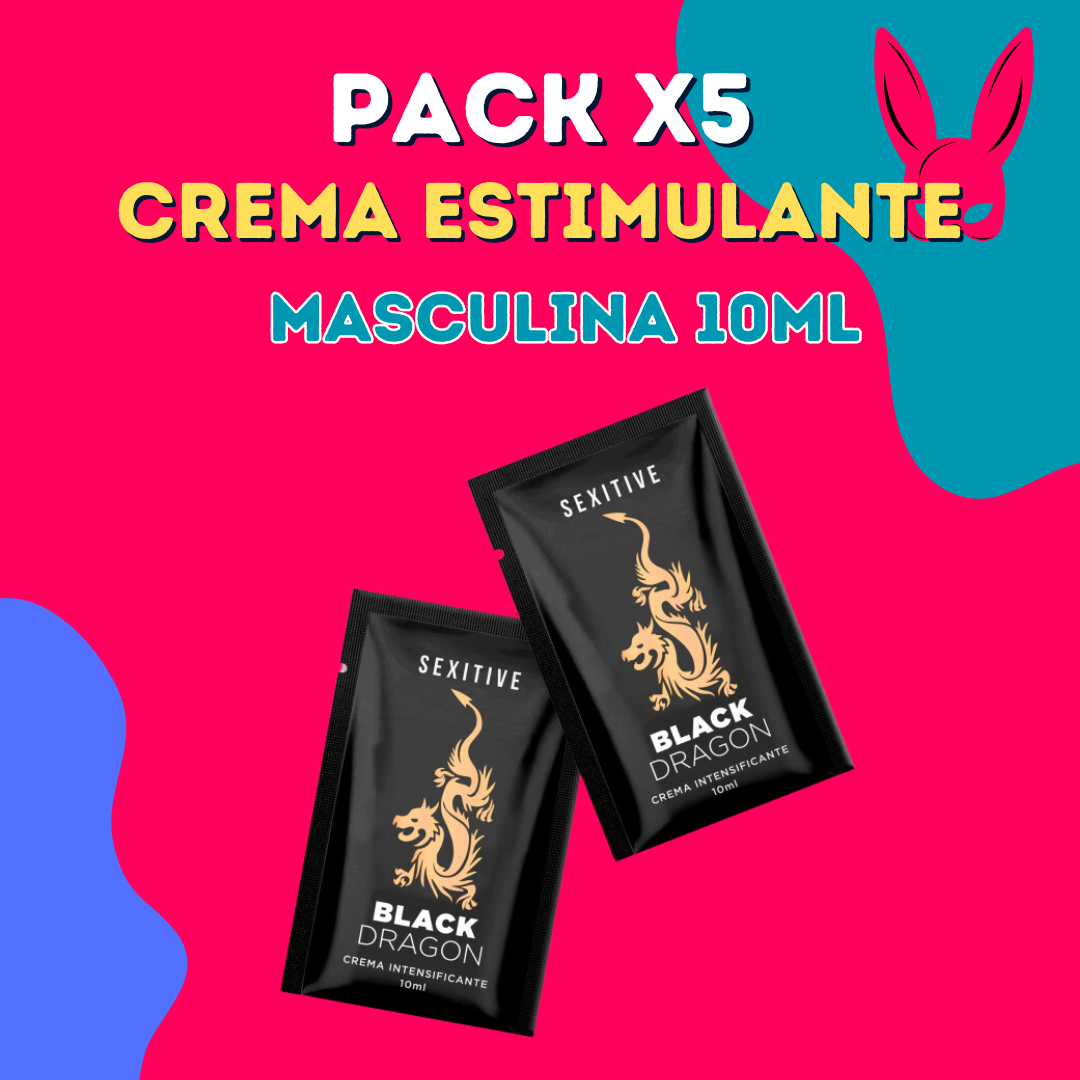 Black Dragon - Crema Intensificante 10ml - Pack 5 unidades