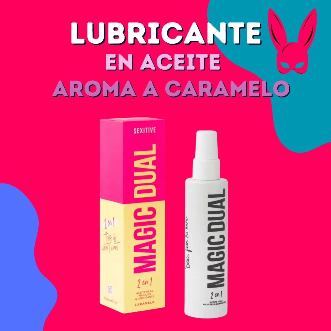 Magic Dual | Aceite & Lubricante Aroma Caramelo