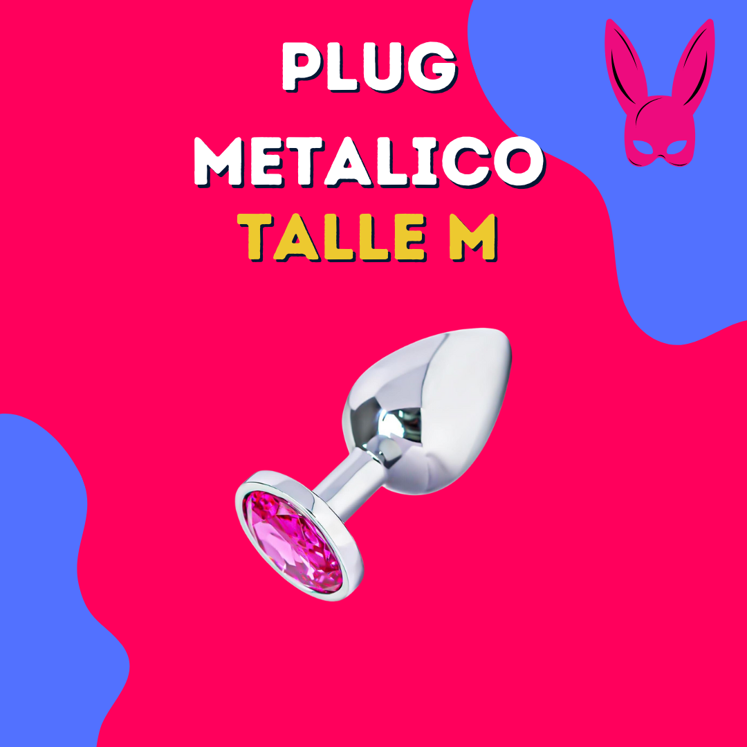 Plug metalico base redonda M