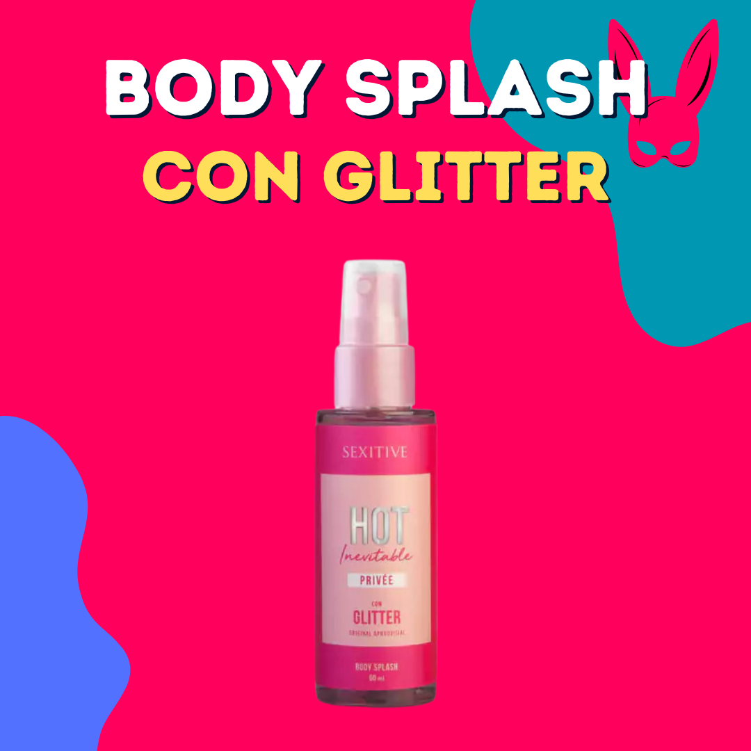 Body Splash Hot Inevitable Privée con glitter - 60ml