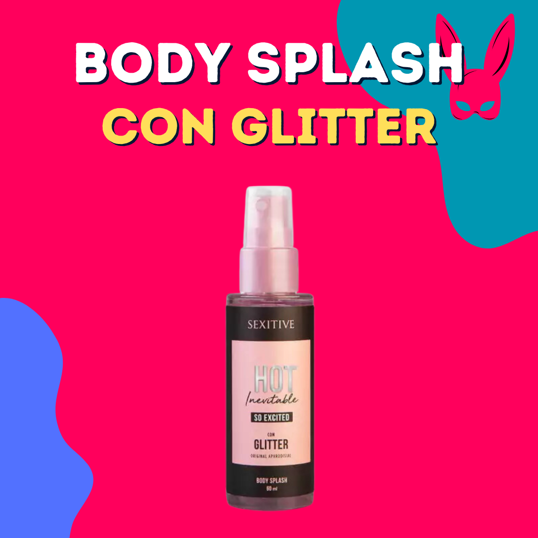 Body Splash Hot Inevitable So Excited con glitter - 60ml