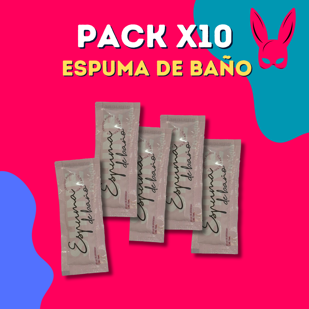 Espuma de baño - Pack x10