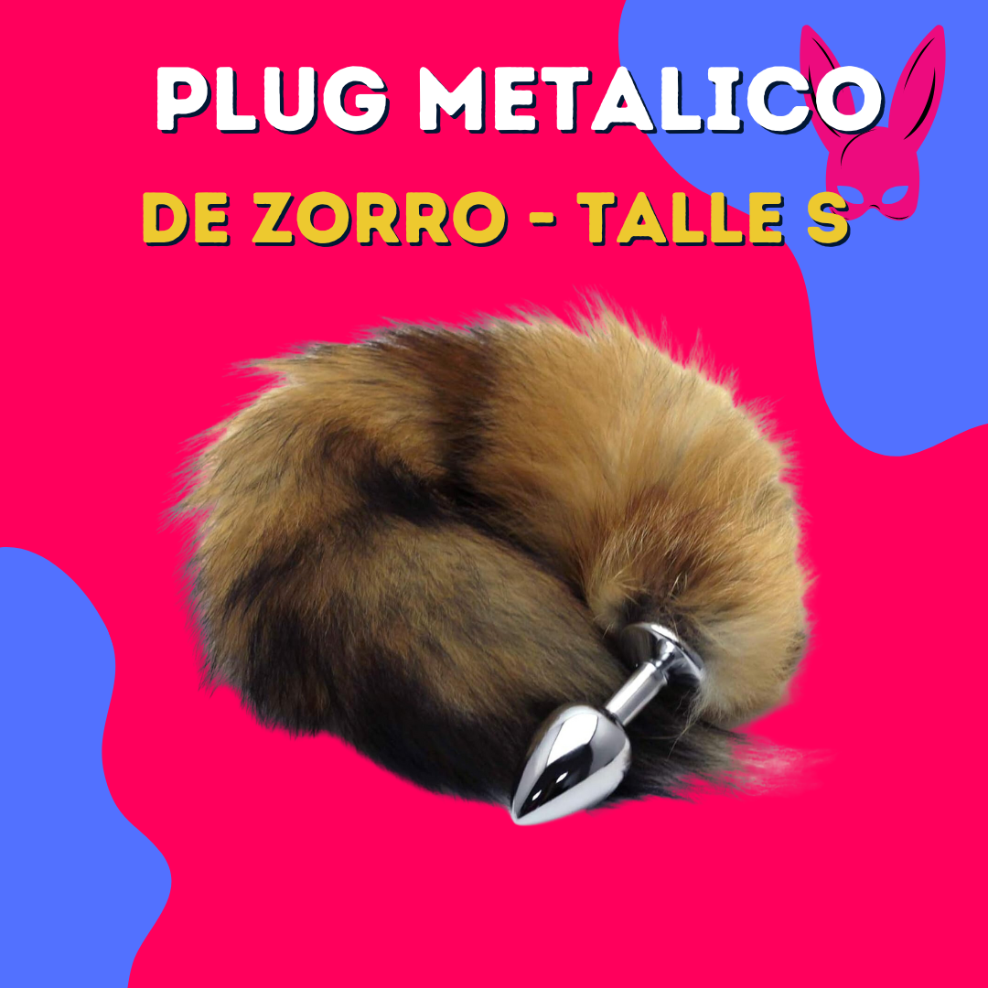 Plug metalico cola de zorro - Talle S