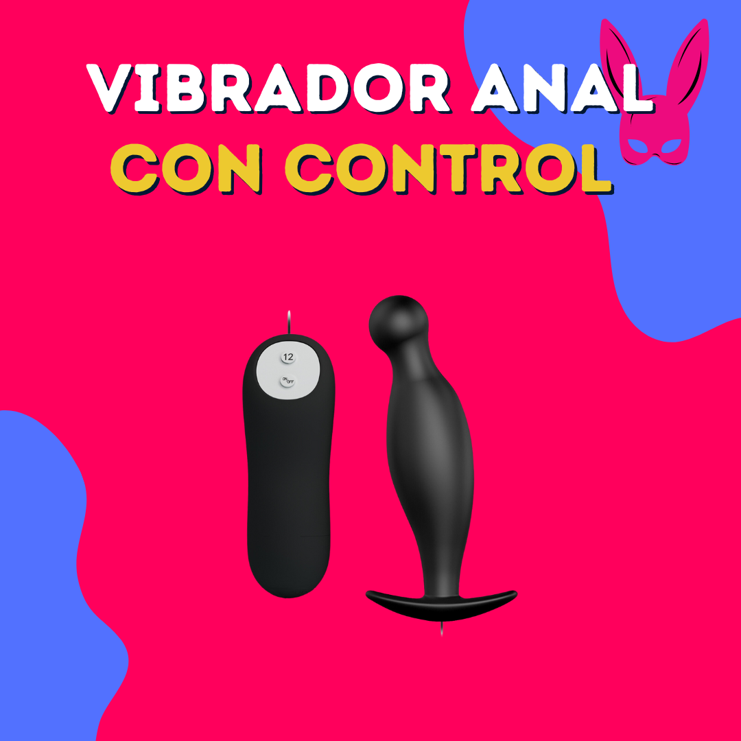 PRETTY LOVE Vibrador anal con 12 velocidades de estimulación y control - PILAS