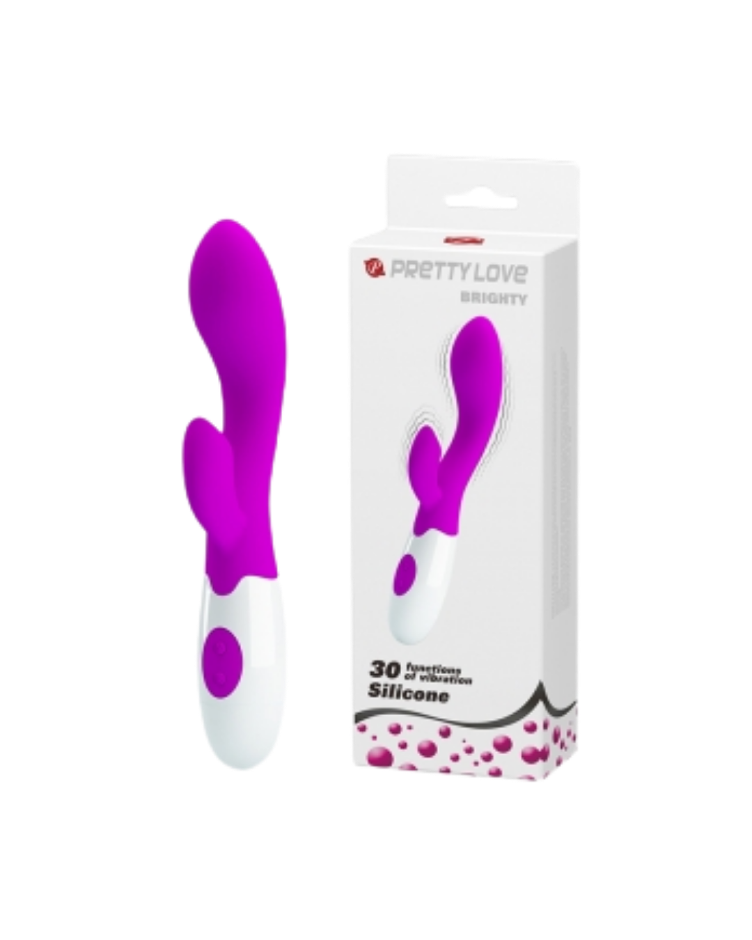 Pretty Love Brighty – Vibrador Rabbit de Silicona - Pilas