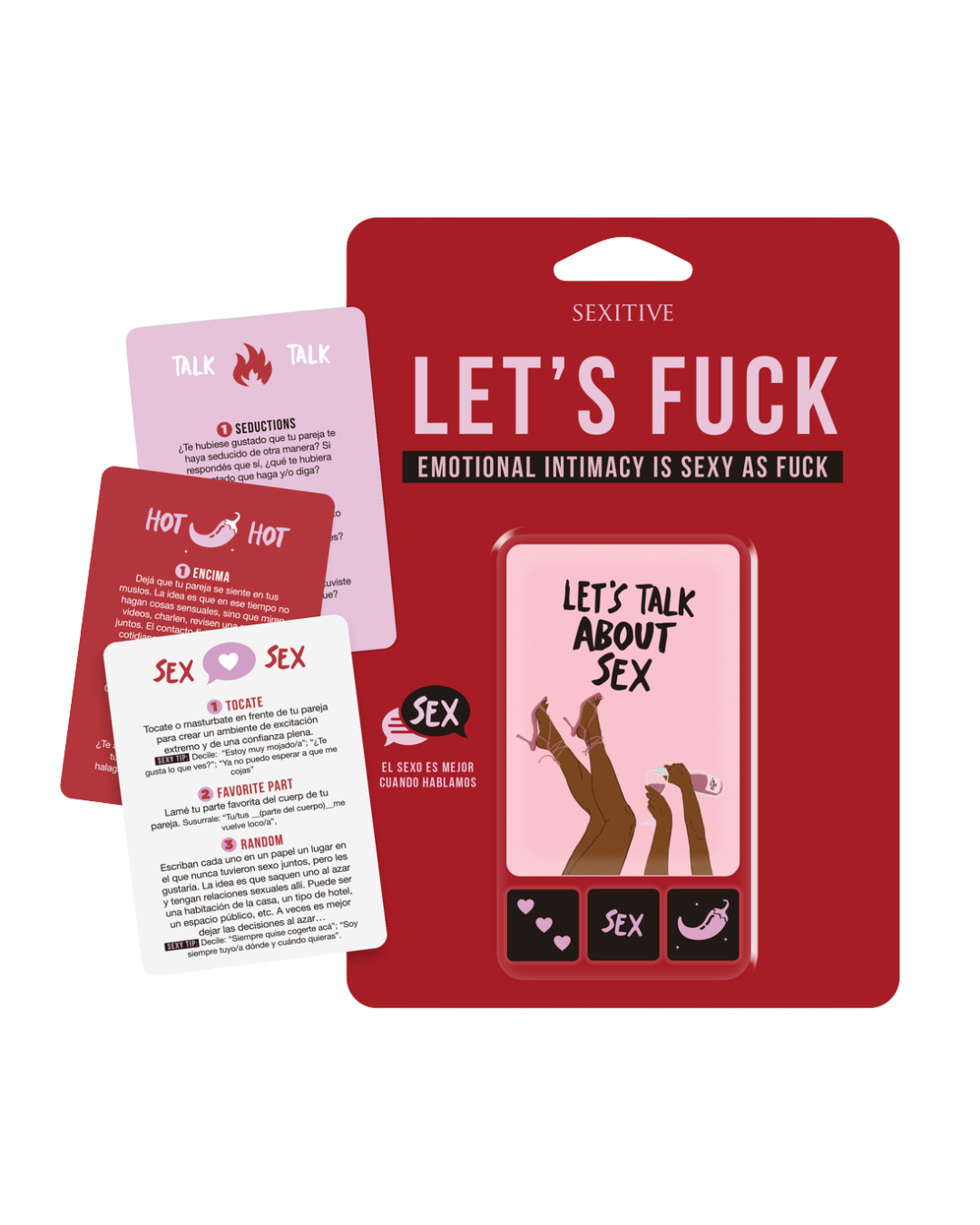 Let’s Fuck, juego de cartas + dados