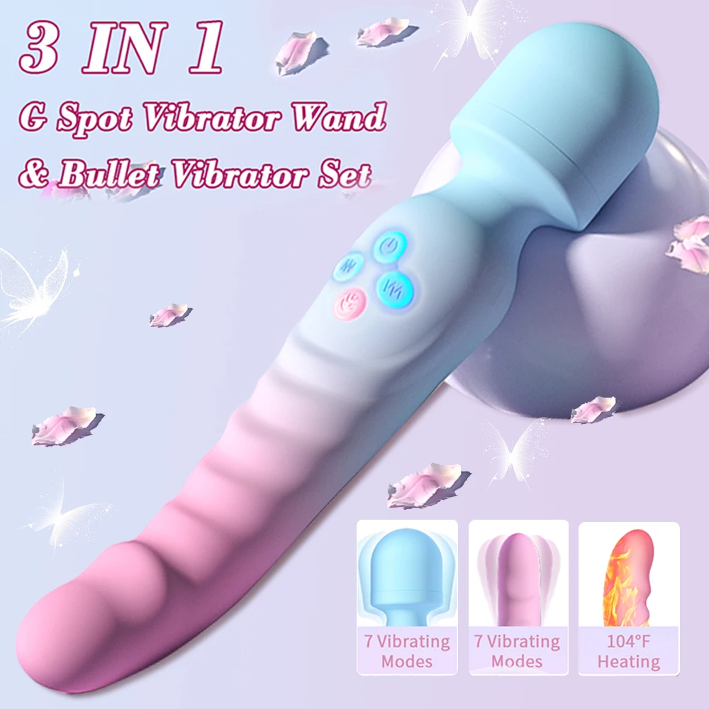 Vibrador Scopium 3 en 1 con Calor – Masaje Corporal y Punto G - USB