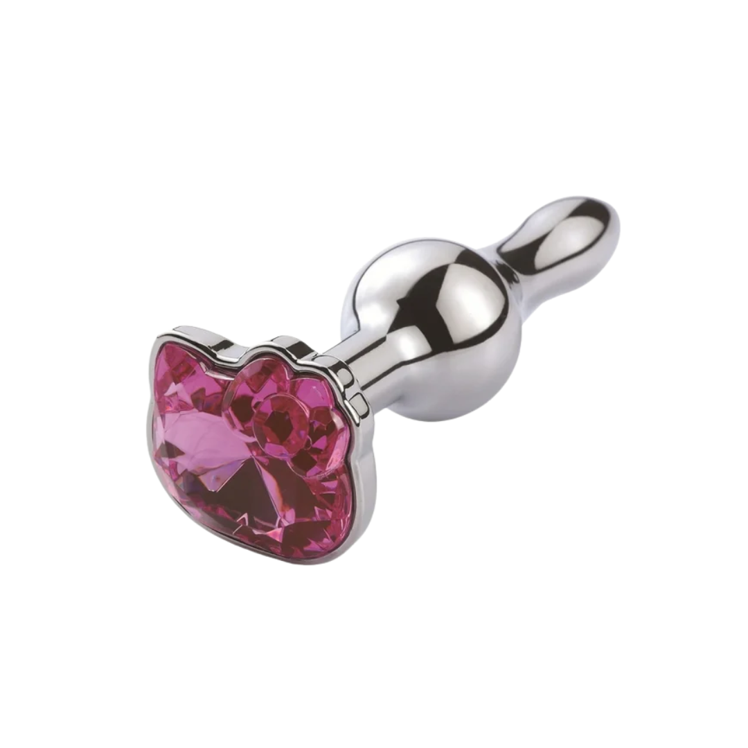 Plug anal con strass Hello Kitty de acero