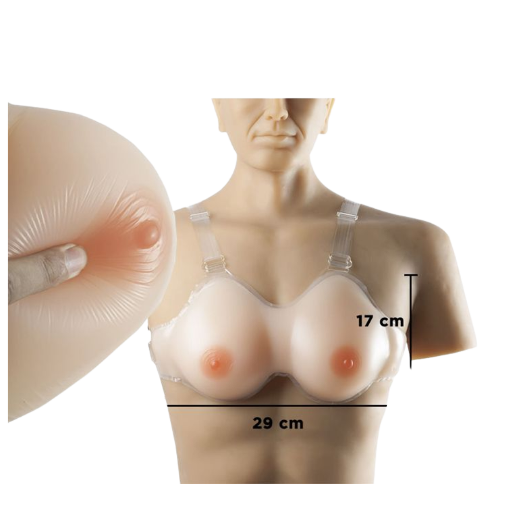 Busto realistico de silicona