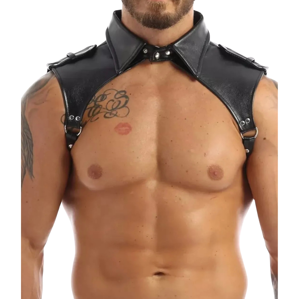 Hombrera de ecocuero masculina