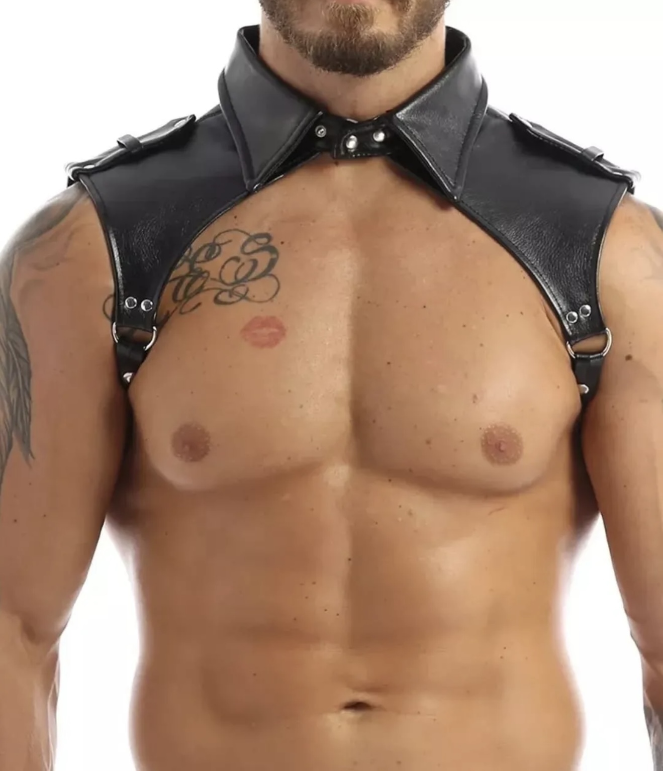 Hombrera de ecocuero masculina