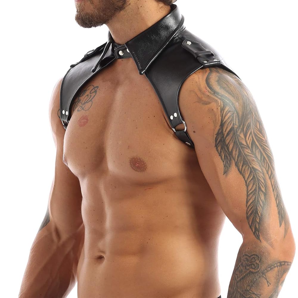 Hombrera de ecocuero masculina