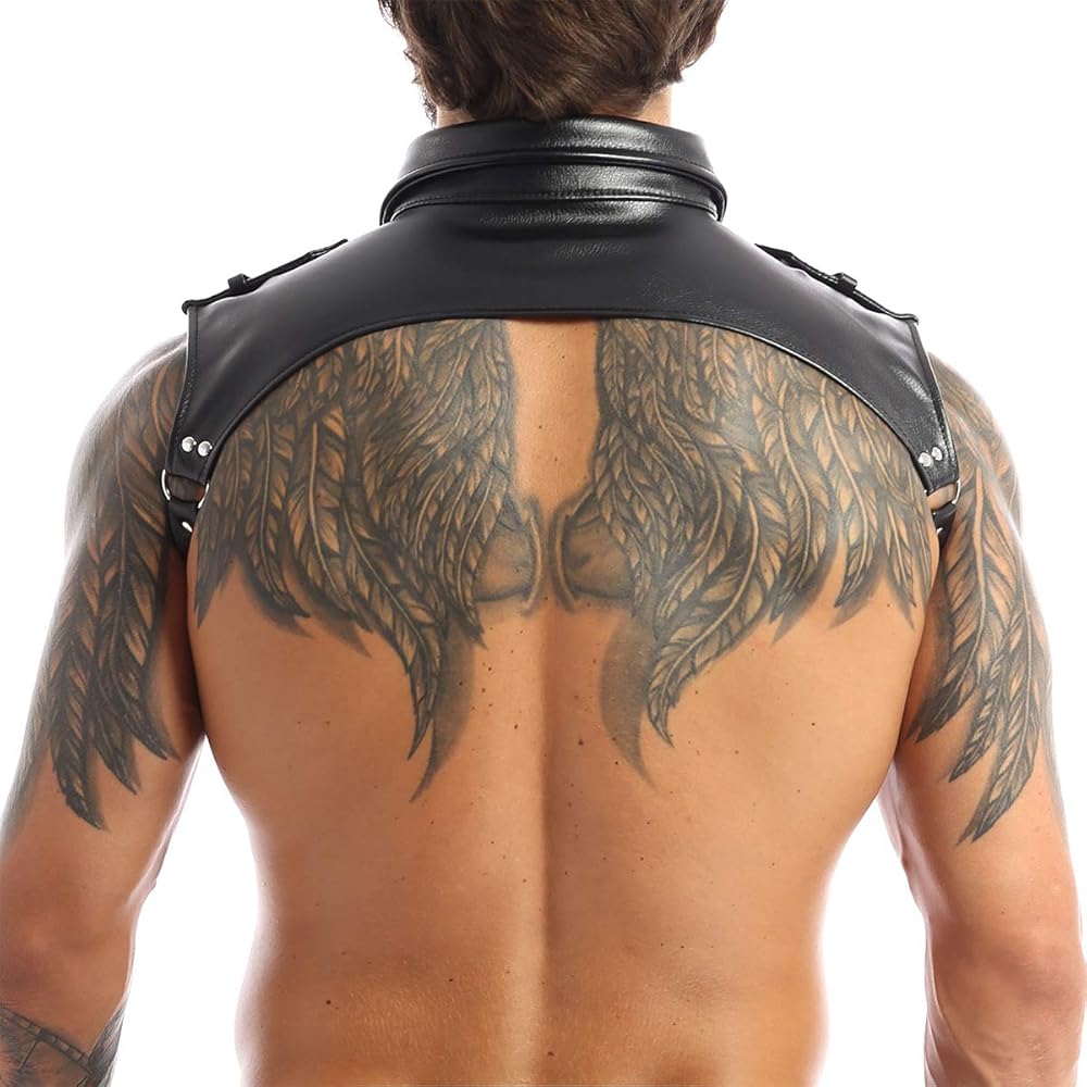 Hombrera de ecocuero masculina