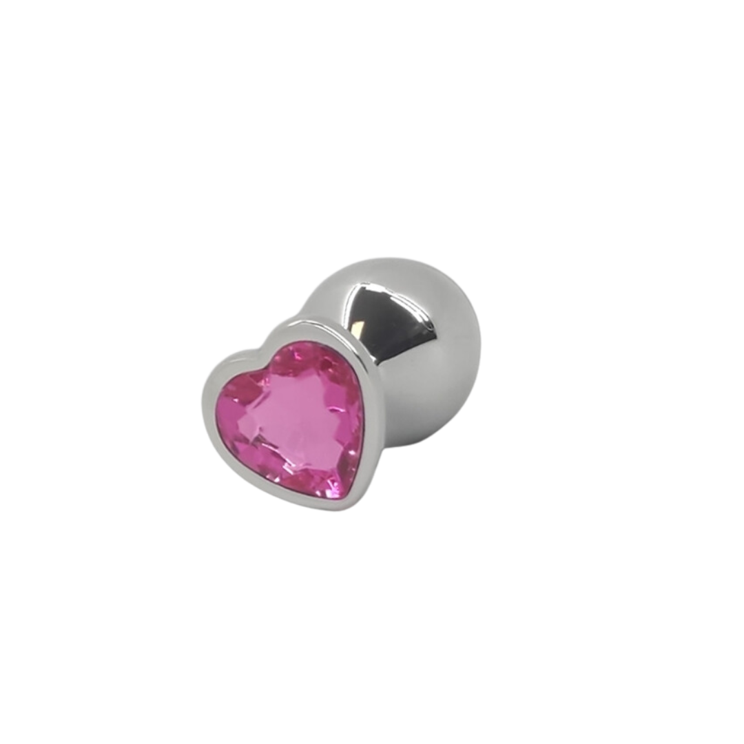 Plug metalico base corazon M