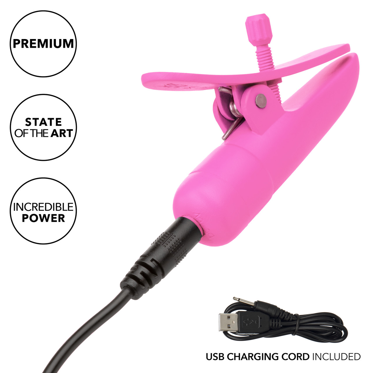 Pinzas para pezones con vibración - USB