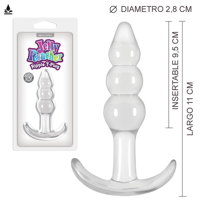 Plug Silicona transparente Jelly