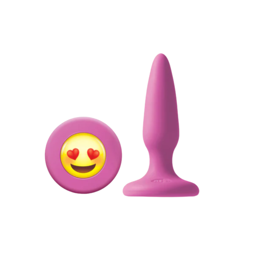 Plug en cono con joya emoji - Talle S