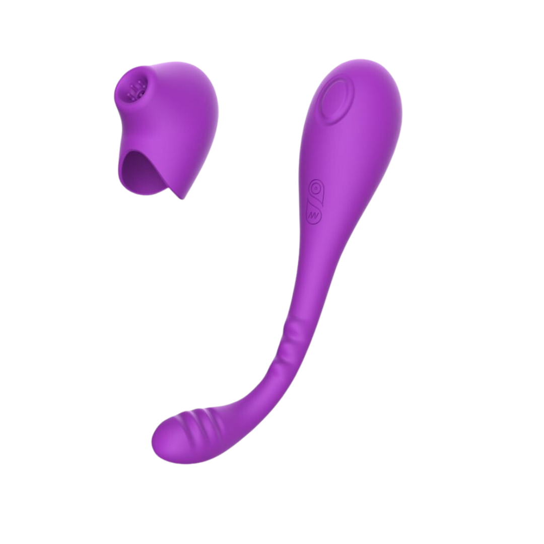 Succionador & vibrador ANA 9 PURPLE - USB