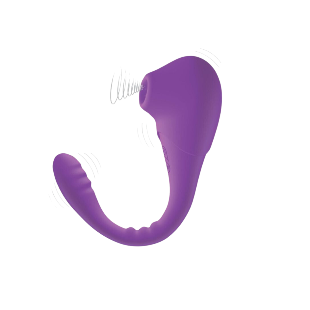Succionador & vibrador ANA 9 PURPLE - USB