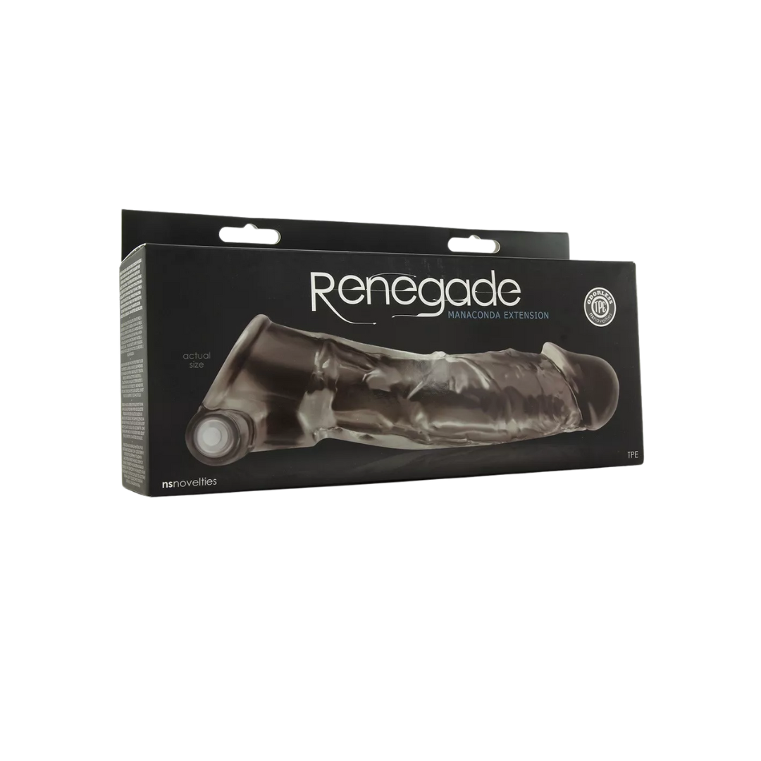 Funda peneana con vibración y agarre (Transparente)