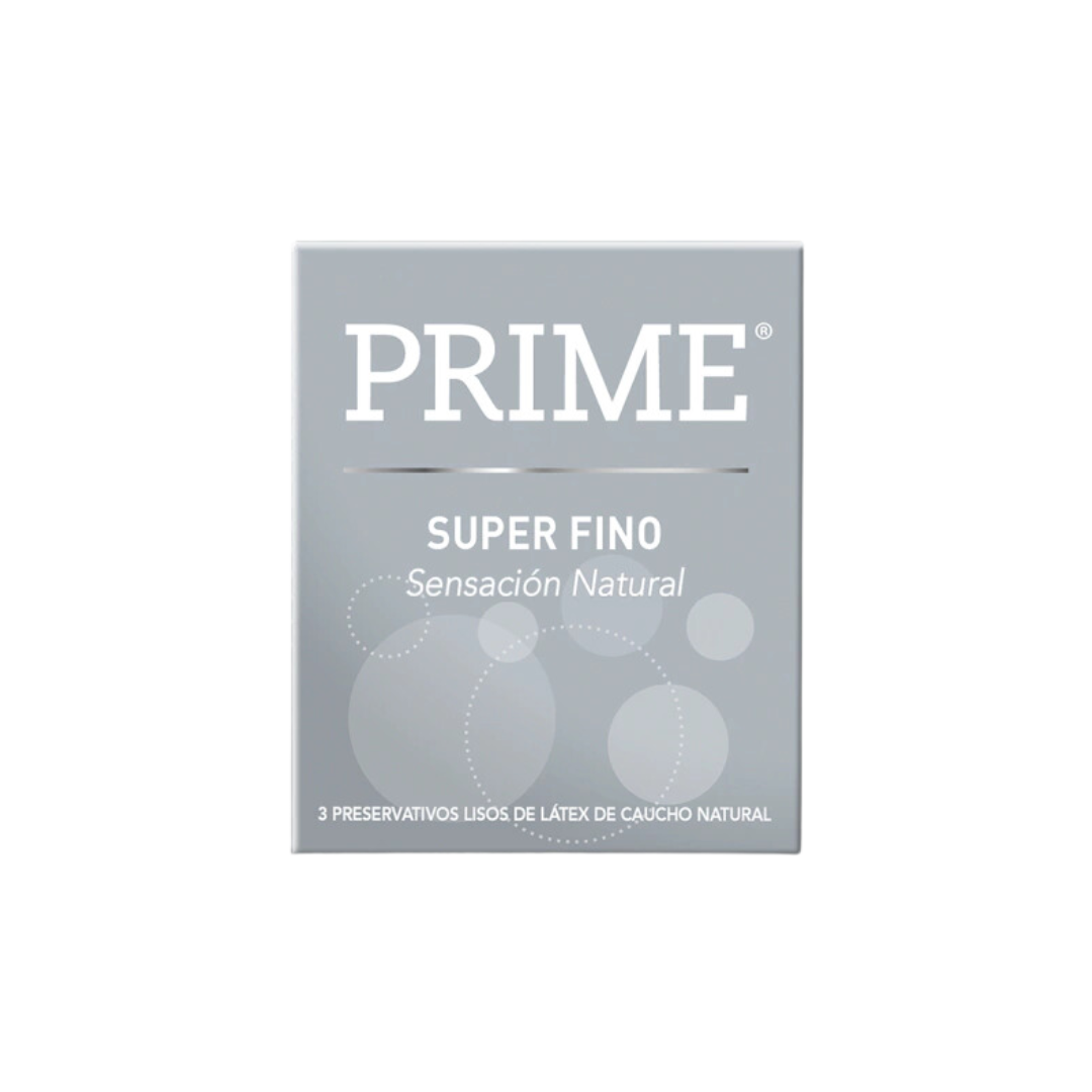 Preservativos Prime Super Fino - Caja x3