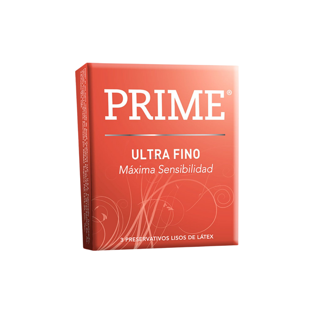 Preservativos Prime Ultra fino - Caja x3
