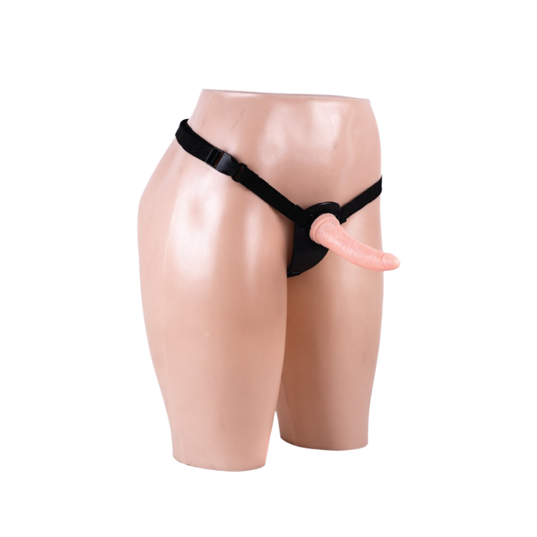 Arnés con dildo bananin 15 x 2.5 (90-712-21)