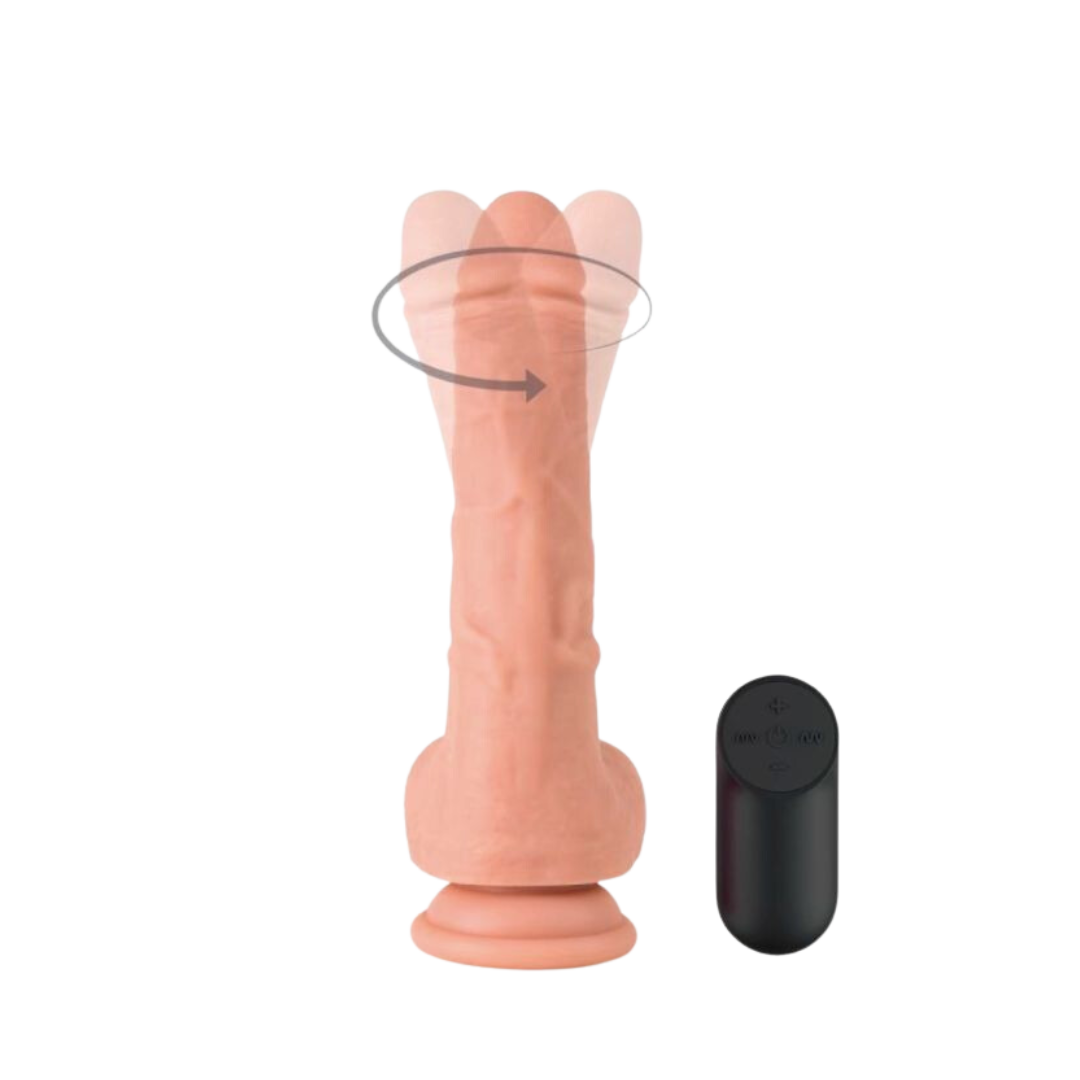 Vibrating Rotating 2 - Vibrador realístico con control a distancia USB
