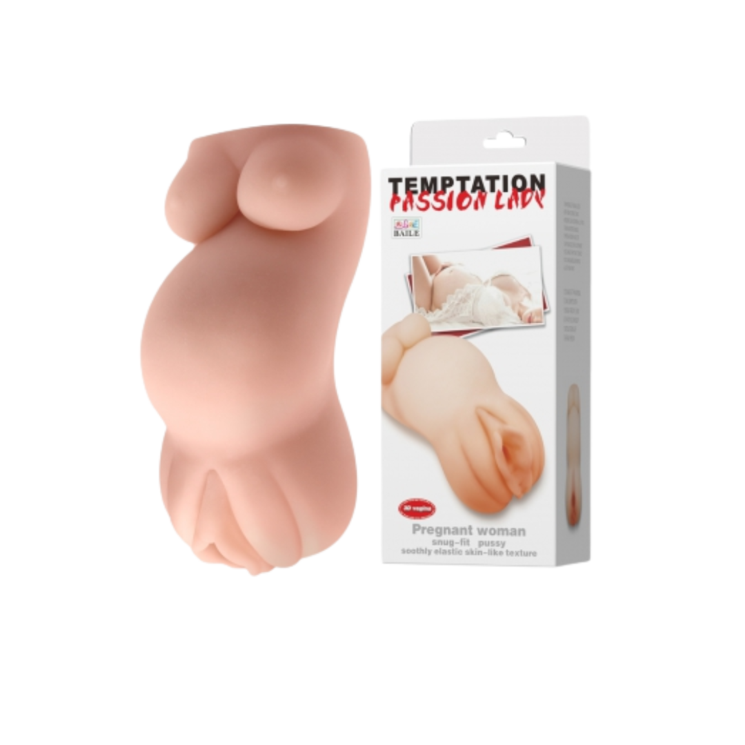 Vagina realística con panza y pechos