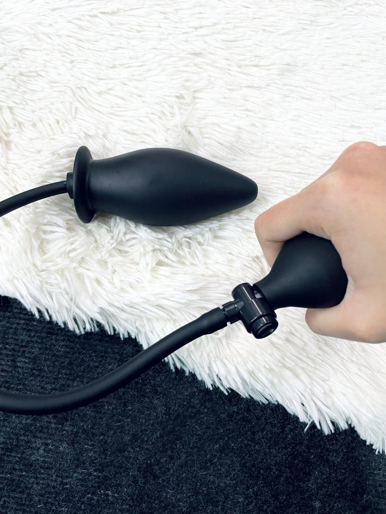 Plug anal inflable