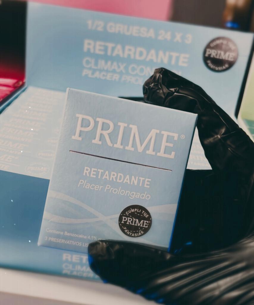 Preservativos Prime Retardante - Caja x3