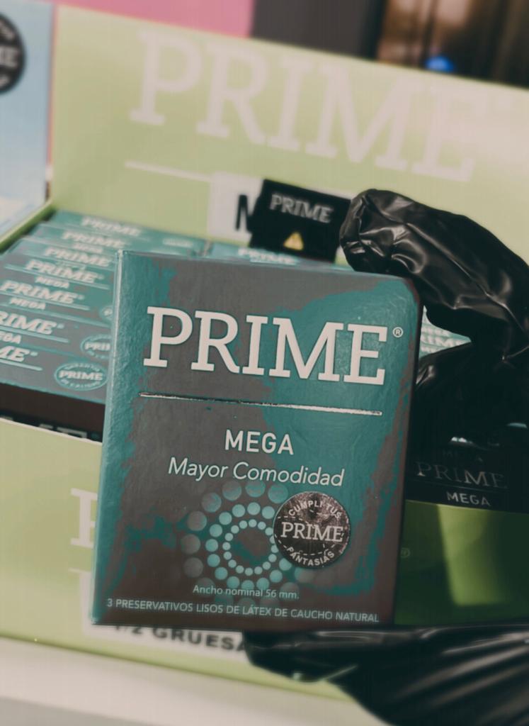 Preservativos Prime Mega - Caja x3