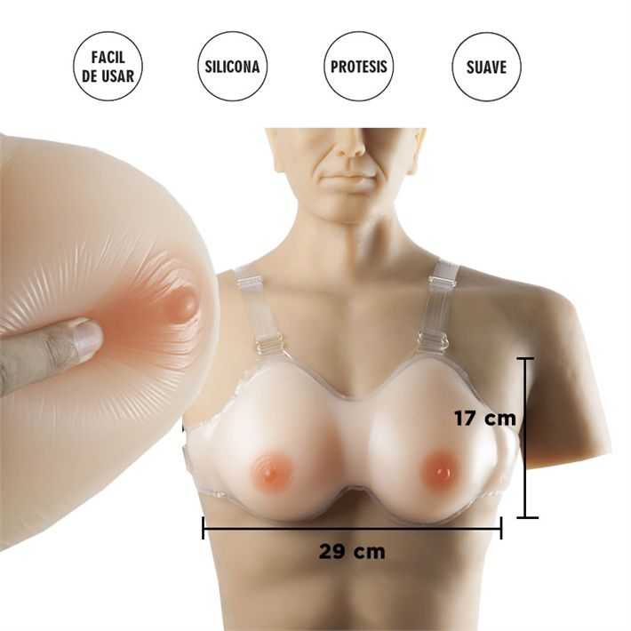 Busto realistico de silicona