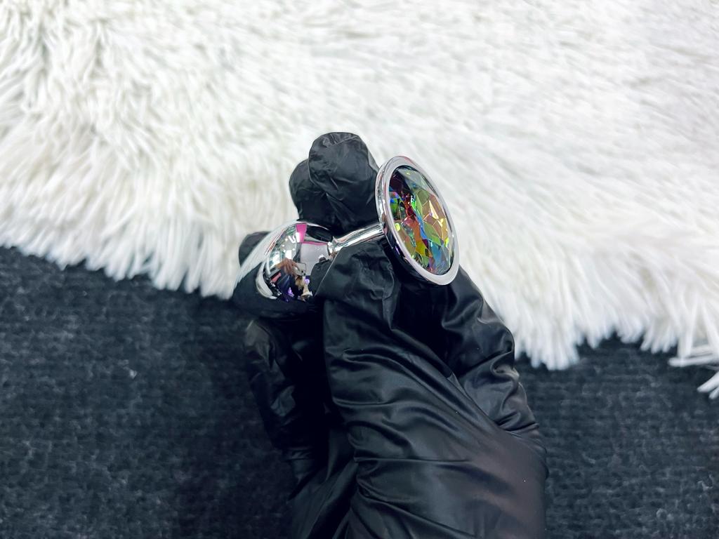 Plug metalico Rainbow Prism Gem S - Base Redonda