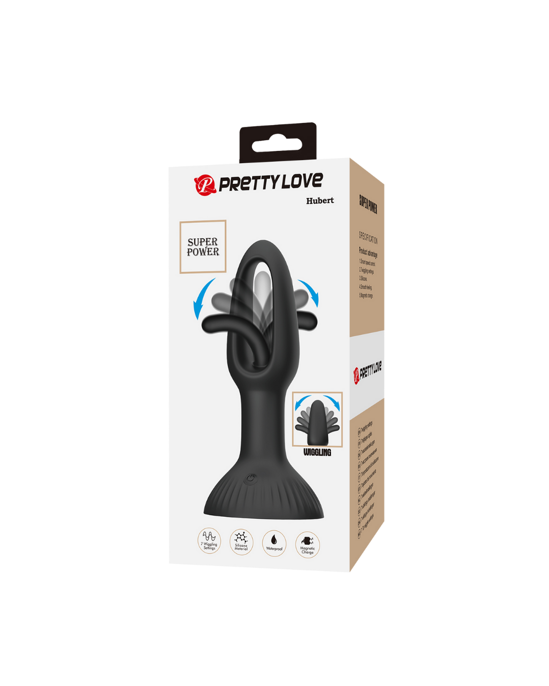 Pretty Love Hubert – Plug Anal con Movimiento - USB