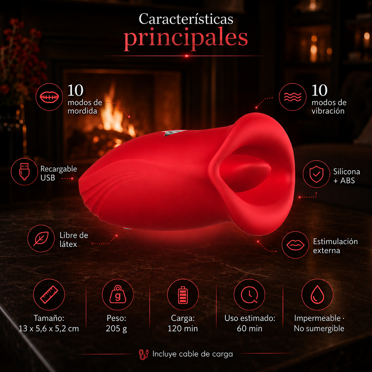 Kiss Me 1 Luxury Red Passion – El Arte de la Succión y el Mordisco Erótico